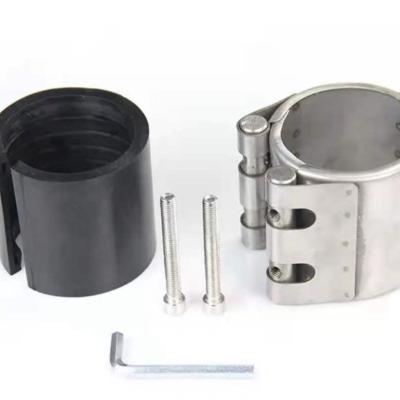 China DN150 ss316 Oil Pipe Repair Clamp Stainless Steel 300 Series Pipe Saver Pipe Repair Flange for sale