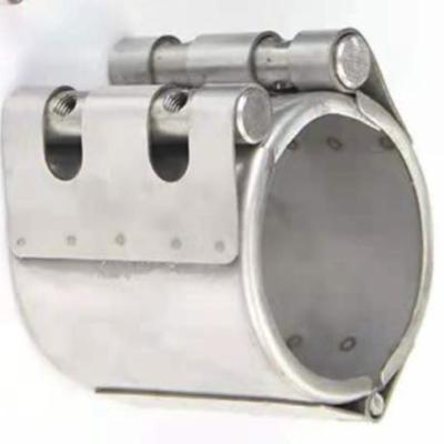 China Quick Oil Installation Pipe Leak Repair Clamp ss316 ss304 Pipe Repair Flange With Full Cirecle EPDM Rubber Gasket for sale