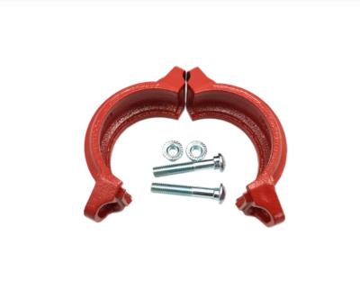 China Ductile Carbon Steel SS201 304 316 Iron Grooved Rigid / Flexible Coupling Grooved Fittings DN50 - DN200 Ductile Iron Pipe Fire Fighting Fittings for sale