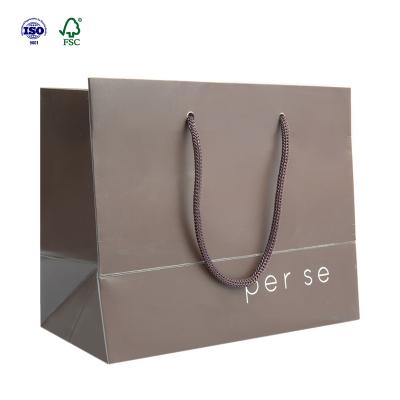 China Custom Recyclable Wholesale Brown Strong Shopping Paper Bags With Handles for sale