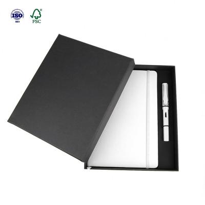 China Hardcover book Swen binding b5 PU 100 white sheet cover hard notebook with white pen for sale