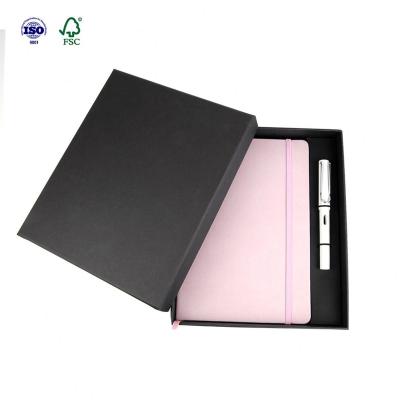 China custom logo hardcover waterproof PU morandi elastic pink notebook for girls for sale