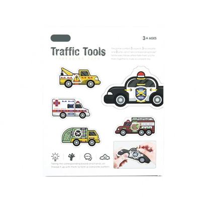 China Custom Entertainment Traffic Tools Car Playing Educational Board Games Toy For Kid for sale