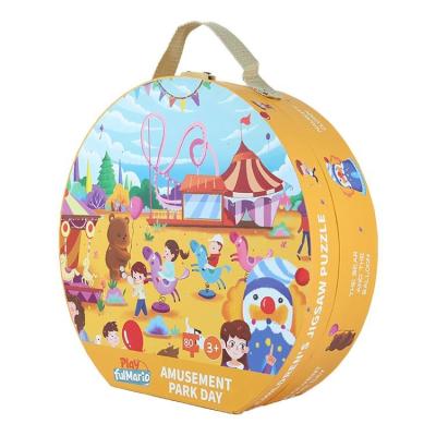 China New Custom Educational Toy 2021 Promotion Amusement Park Day Puzzle Jigsaw Educational Toys for sale