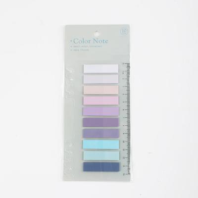 China Self Adhesive Programmable Clear Sticky Index Tabs Multifunctional Labels Colorful Sticky Notes With Ruler for sale