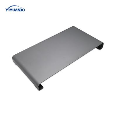 China Aluminum Fabrication High Accuracy CNC Machining Home Office Computer Monitor Stand Shelf for sale