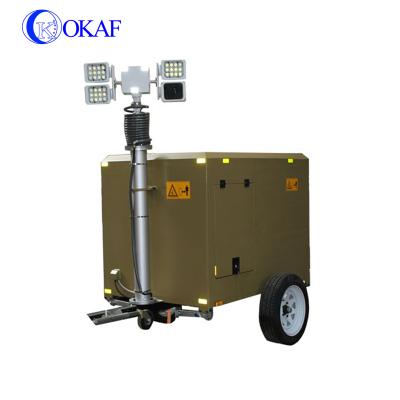 China Dynamic Aluminum Alloy Mobile Rescue Rescue Forensics Trailer Custom Small Mobile Emergency Trailer Camera for sale