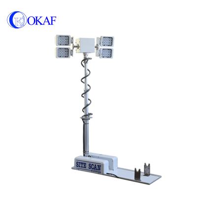 China Portable Telescopic Pneumatic Vehicle Lighting Towers 1.8m Light Mast With LED Lights Telescopic Mast for sale