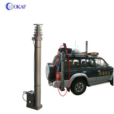 China Vehicle Mount Power Antenna Tower CCTV Camera Surveillance Pole Electric Telescopic Mast OK-DD08SJ for sale