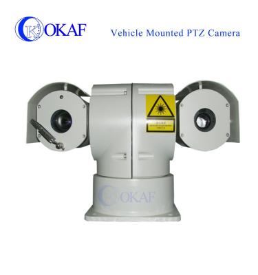 China Waterproof / Waterproof Okaf 500m 2.0MP 20X CMOS Laser HD PTZ Surveillance Car PTZ Camera for sale