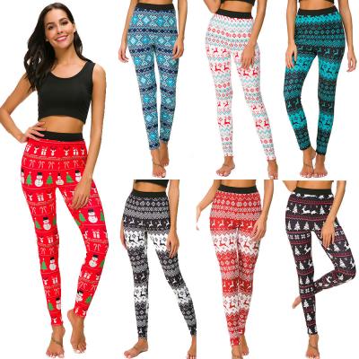 China Anti-wrinkle And Geo Printing Aliexpress Drop Shipping Christmas Elk Pants for sale