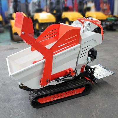 China Anúncio C 800KG 1 T auto-carregando pá Mini Crawler Dumper para o canteiro de obras à venda