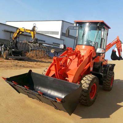 China Mini Backhoe Loader WZ10-15 4WD with Low Retail and 3 cbm Bucket Capacity for sale