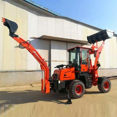 Cina EPA Motor Wheel Loader Mini Backhoe Excavator Loader 4x4 Backhoe Loader Spedizione gratuita in vendita