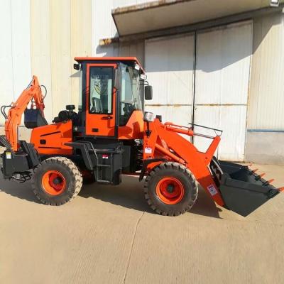 China Back Hoe Loader / Loader-Digger / Mini Backhoe Loader with 55 kw Travel Speed 0 26 km/h for sale