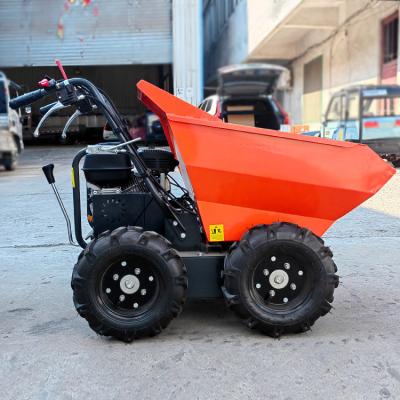 China Transporte versátil de trilhos mini-dumpers com capotamento hidráulico e 93 gasolina sem chumbo à venda