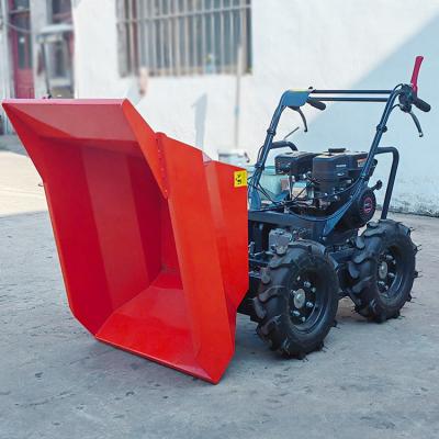 China KYB válvula hidráulica 350kg cargas útiles motor de gasolina de potencia 4 ruedas motrices mini dumper/rueda mini en venta