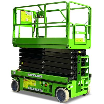 China 48V/4.0kw Motor Power Full Auto Lifter Table Elevated Work Platform 6m 8m 10m 12m 14m for sale