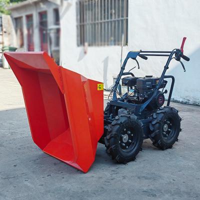 China Retorno de corda de puxa manual Iniciar Mini Dumper Truck com potência do motor de gasolina e 125L Balde à venda