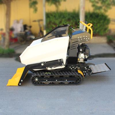 China Electric Crawler Mini Dumper 500kg 1000kg Mini Track Dumper Moving Type Crawler Loader for sale