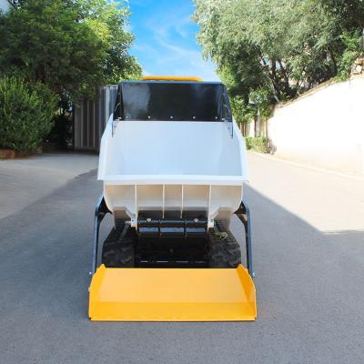 China Camión de caucho tipo de movimiento Cargador de rastro de 300 kg 500 kg Mini Dumpper de rastro en venta