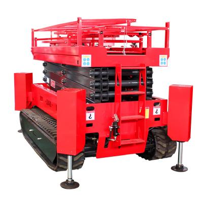 China 6m 8m 10m 12m Hydraulic Aerial Work Platform With Telescopic Arm Wheel Spider Type for sale