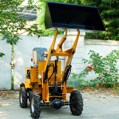 China Pequena Agricultura 850 kg Electric Mini Front End Compacto Bateria Wheel Loader com acessível à venda