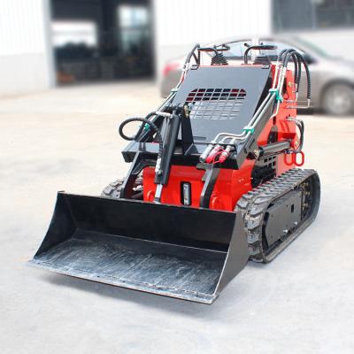 China 0-6km/h Working Speed Mini Skid Steer Loader with 200kg Rated Loading and Diesel Engin for sale