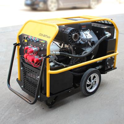 China Portable Diesel Driven Hydraulic Power Pack with SCREW PUMP and 18L Tank Capacity for sale