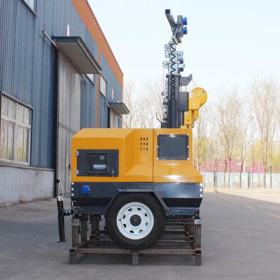 Chine Éclairage industriel Générateur de moteur diesel LED portable Tour phare avec CRI standard à vendre