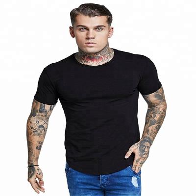 中国 China Manufacturer Cotton Anti Shrink Blank T-shirt Mens Soft 100% Plain T-Shirts 販売のため