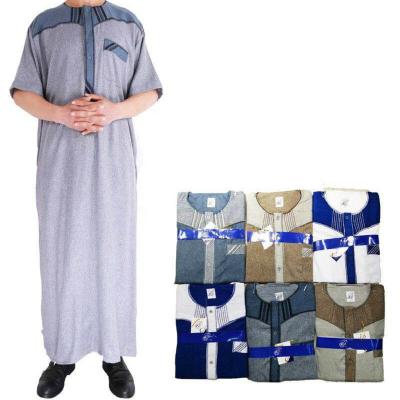 Cina New Anti-wrinkle daffah muslim clothing thawb thawb robe abaya arabian jubba for saudi style with best price in vendita