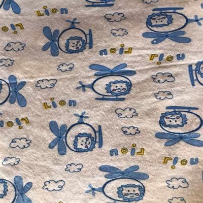 China Breathable Soft Custom Printing Cotton And Polyester Flannel Fabric For Bed Sheets And Pajamas Women Winter à venda