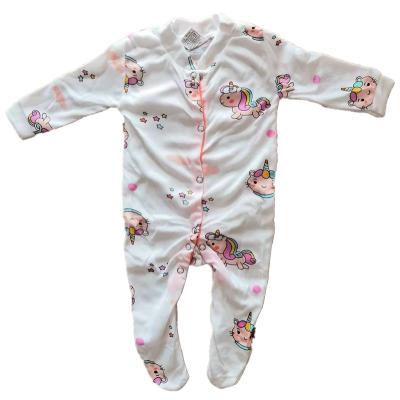 Cina Custom Polyester Spandex Bamboo Long Sleeve Or Cotton Baby Jumpsuit And Pant Blank Baby Rompers Rocker Sleeper in vendita