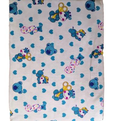 Cina Wholesale Newborn Cheap Flannel Printed Folded Baby Hutch Sheet Receive Blankets Packaging For Baby Sheets in vendita