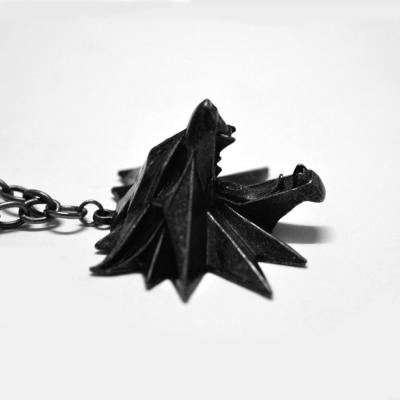 China Wholesale Witcher 3 Wild Hunt Game Design Men Wolf Vintage Fashion Necklace for sale