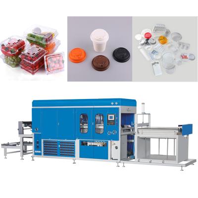 China food & Beverage factory high quality fast food full automatic box thermoforming machine, plastic vacuum forming machine plastic thermoforming machine for sale