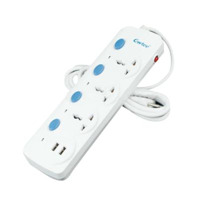 China High Quality Multiple Outlets Residential/Multipurpose CE Power Strip Surge Protector Extension Universal USB Socket for sale