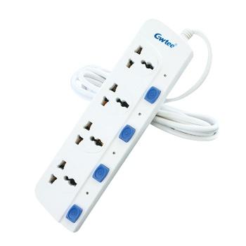 China Residential / General Purpose Surge Protector Power Extension Socket Switch Socket With Independent Switches for sale