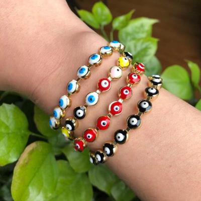 China New Design FASHIONABLE Wholesale Multi Color Eye Jewelry Accessories Fashion Bangle Adjustable Women's Handmade Bracelet for sale