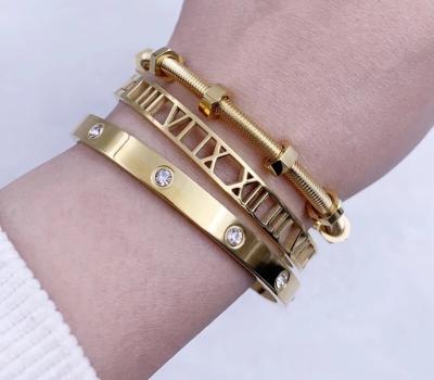 China Environmental Friendly Jewelry 316L Stainless Steel Bracelets Fashion Brands Initial Bracelets for sale