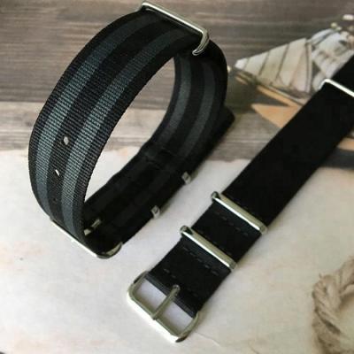 China New 18mm 20mm 22mm 24mm Car Safety Seat Belt NATO Smooth Nylon Strap for sale