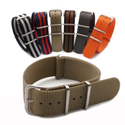 China JUELONG 1.2MM NATO Watch Band Ballistic Nylon Zulu Nylon Watch Strap Green Soft and High Quality Nylon Fabric Sports for sale