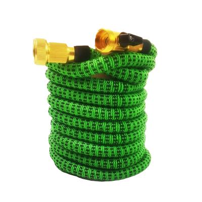 China Fit 50FT Adjustable Brass Expandable Magic Garden Hose Set For Irrigation for sale