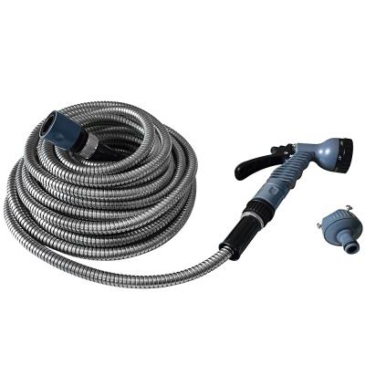 China 304 Stainless Steel New Arrival Garden Length Metal Hose Expandable Adjustable Hose for sale