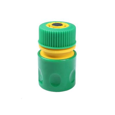 China Eco Friendly Plastic Garden Hose Quick Coupling Connector With Stop for sale