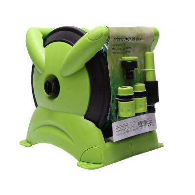 China Adjustable Professional Garden PVC Garden Hose Flexible Handheld Plastic Reel Set for sale