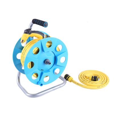 China High Pressure Adjustable Portable Water Metal Garden Flat Garden 2 Inch Hose Reel for sale