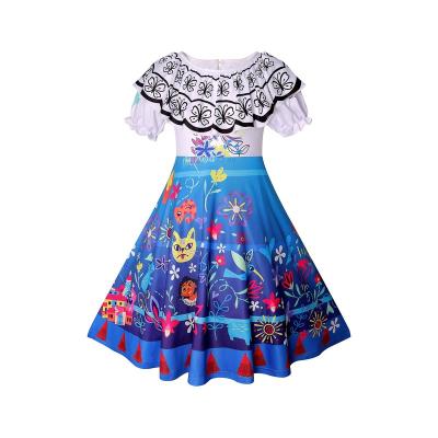 China Eco-Friendly Princess Dress Best Cartoon Encanto Cosplay Halloween or EncantoNew Arrival Kids Girls Carnival Costume Mirabel TV Costume and Movie Costumes for sale