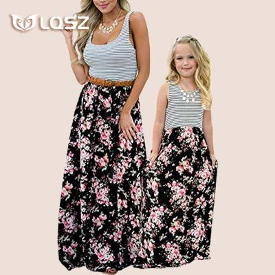 China LQSZ washable 8 years old winter dress robe pajamas for girl Partywear kids dress up FAMILY mommy and me clothes for sale